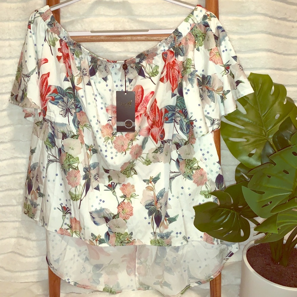 Style Dome off the shoulder top